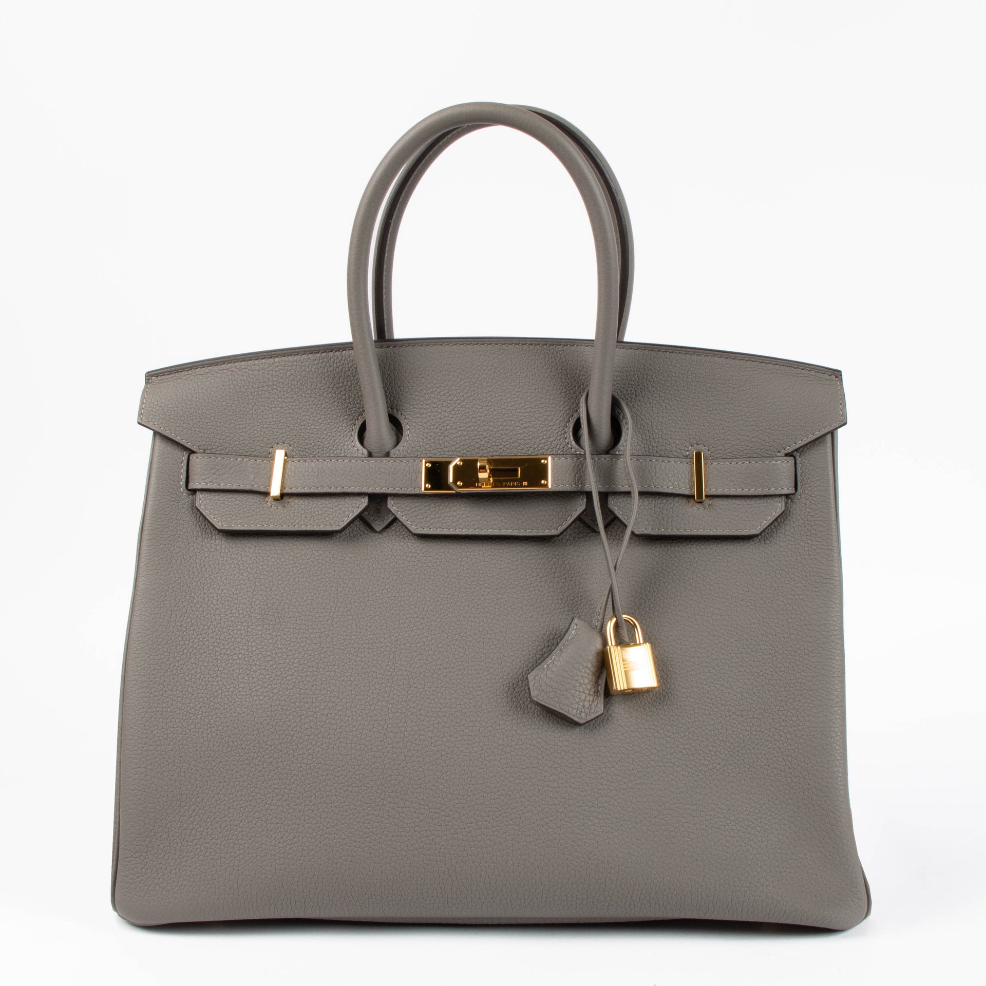 Hermes Birkin 35 Gris Meyer Togo GHW