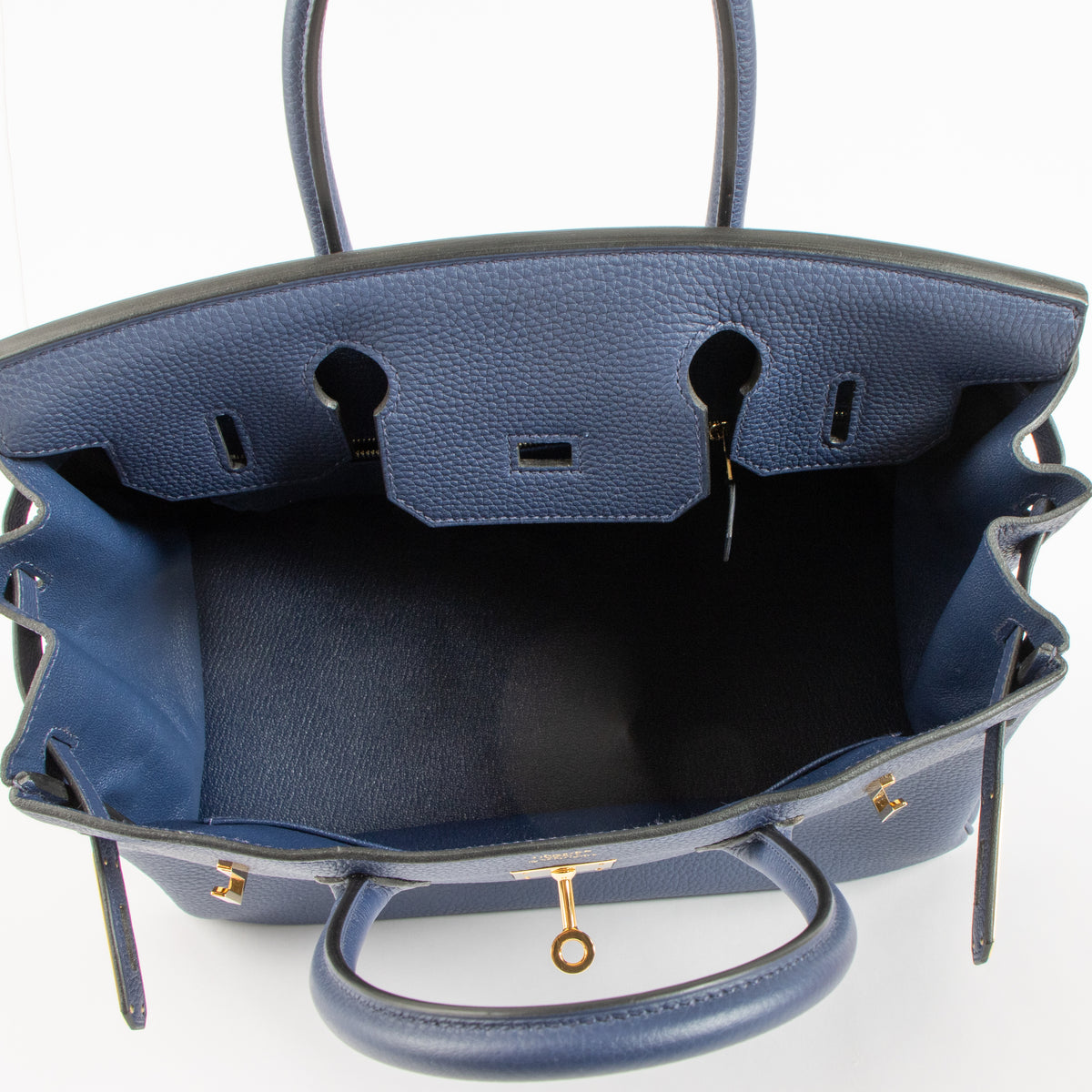 Hermès Birkin 30 Bleu Saphir Togo PHW