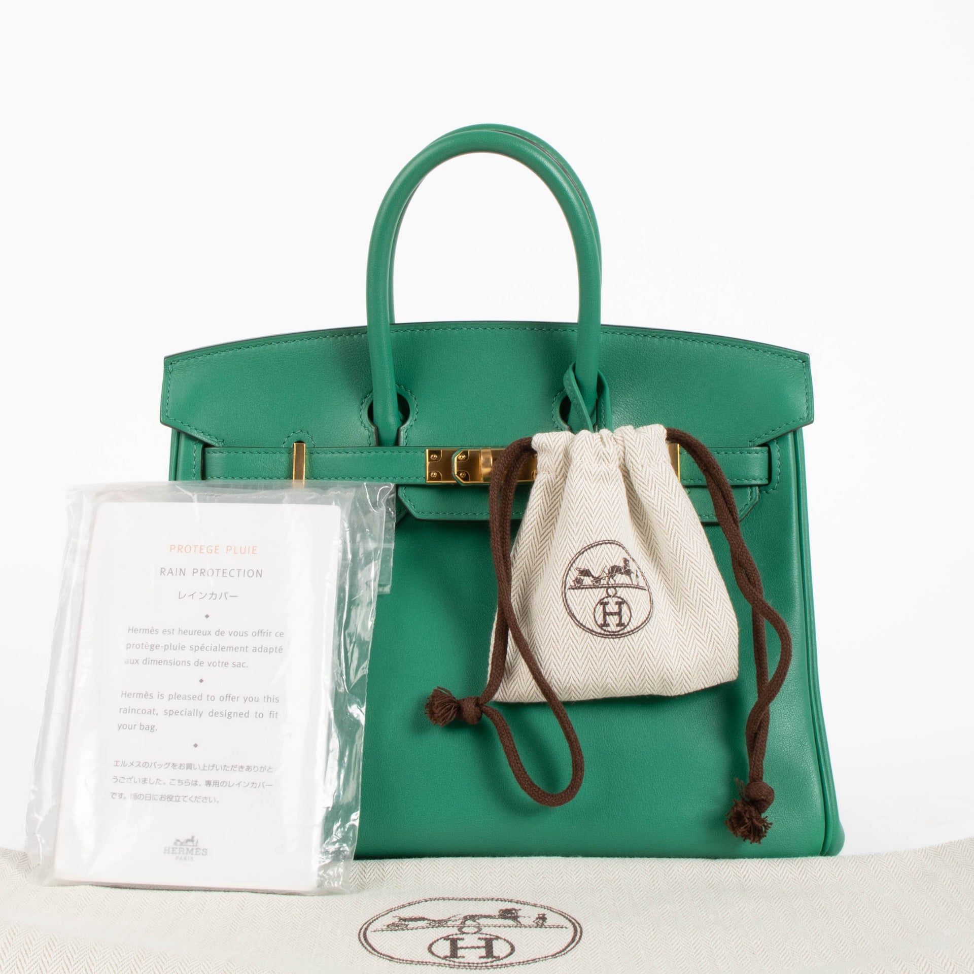 Hermès Birkin 25 Vert Vertigo Swift GHW