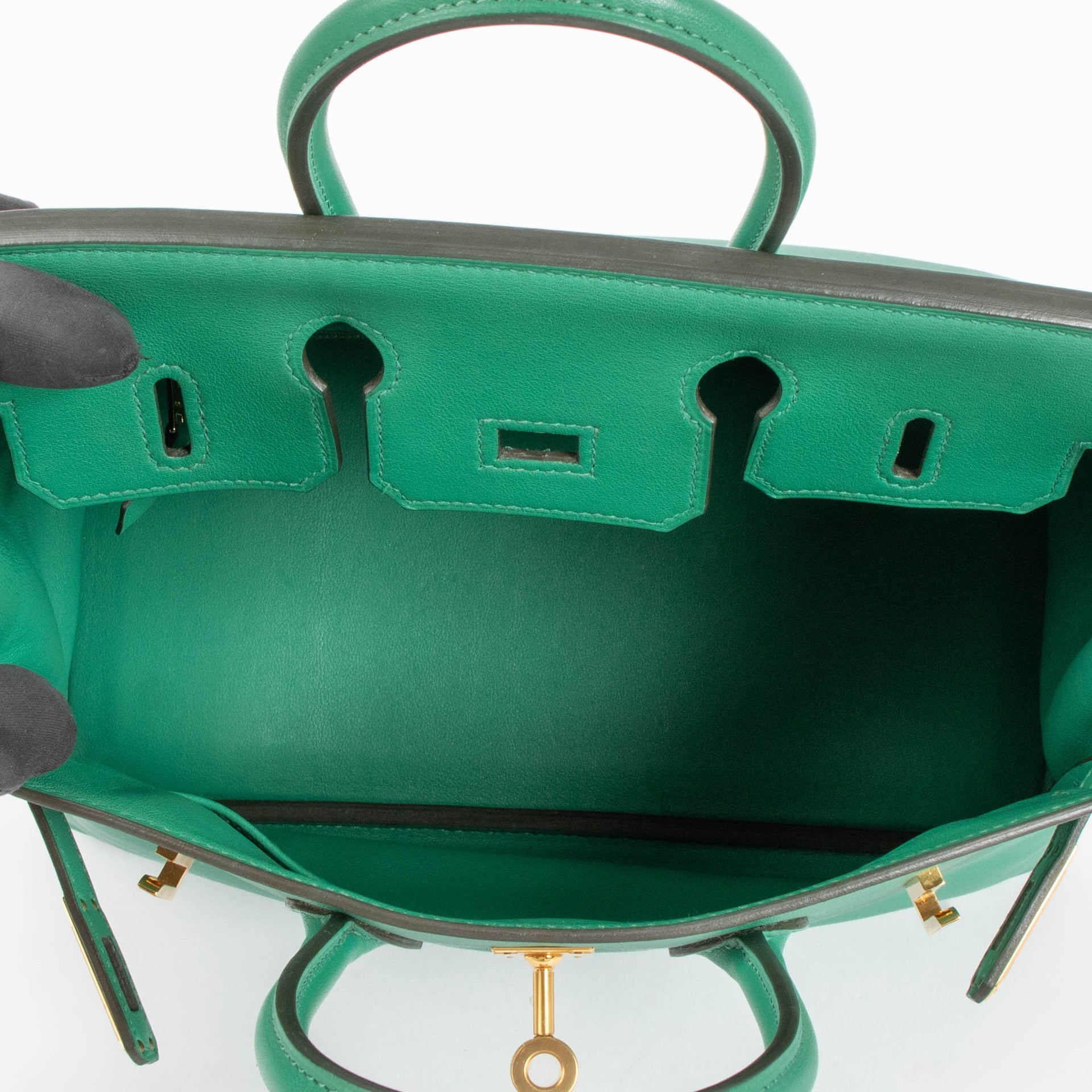 Hermès Birkin 25 Vert Vertigo Swift GHW
