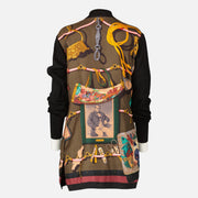 Shop this authentic Hermès Silk Memoires d'Hermès Cardigan - Size FR44 pre-loved on labellov.com