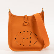 Shop this authentic Hermès Evelyne 16 Orange Clemence GHW pre-loved on Labellov.com