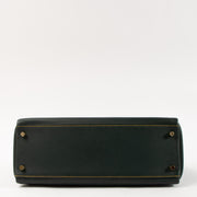 Shop this authentic Hermes HSS Kelly 32 Vert Cypress/Jaune Ambre Swift BGHW pre-loved on Labellov.com