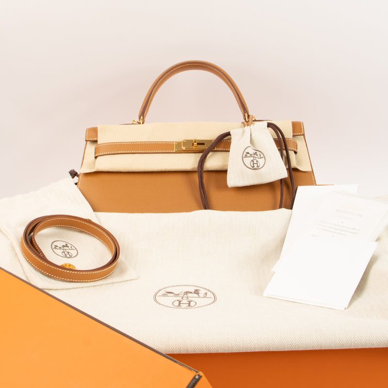 Hermès Kelly 35 Gold Epsom GHW