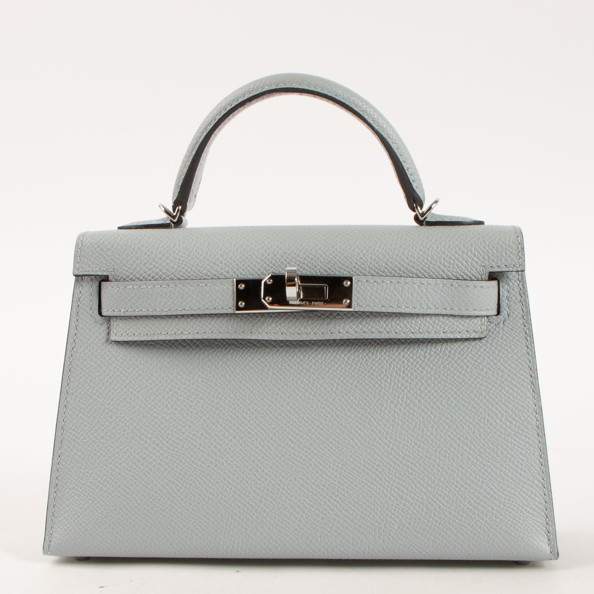 Hermès Kelly Mini II Bleu Glacier Epsom PHW