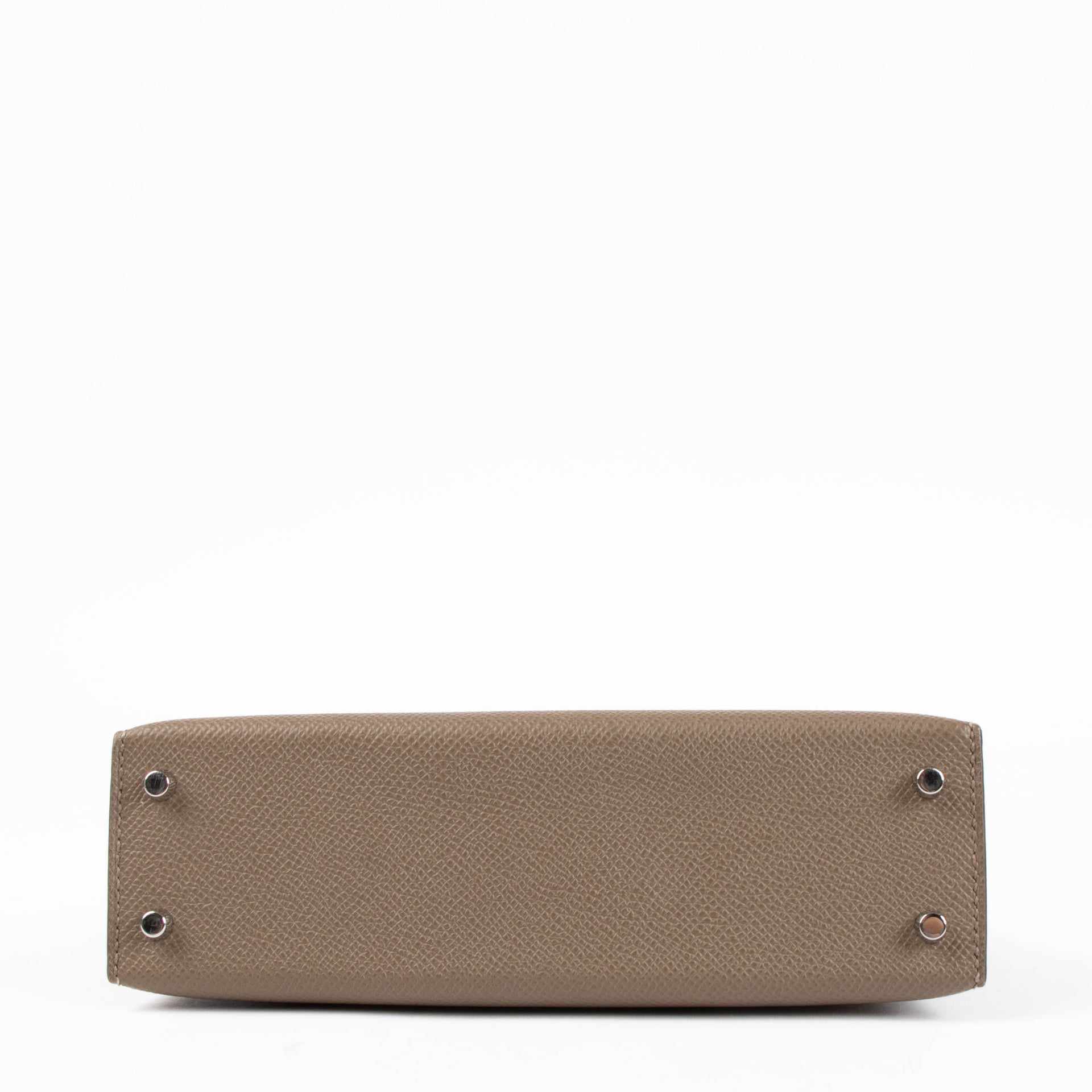 Hermès Kelly Mini II Tricolore Etoupe/Alezan/Biscuit Epsom PHW