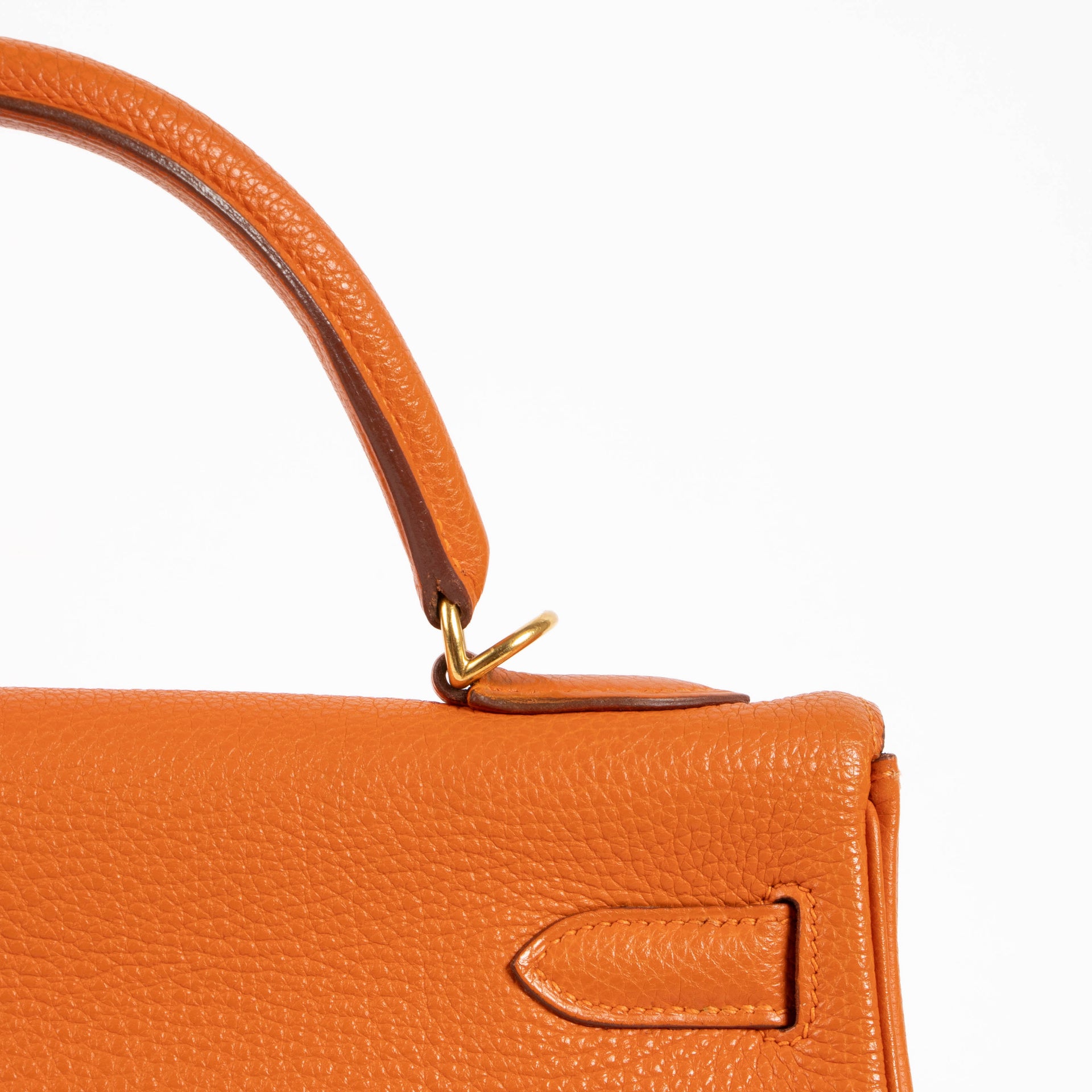 Hermès Kelly 32 Orange Togo GHW