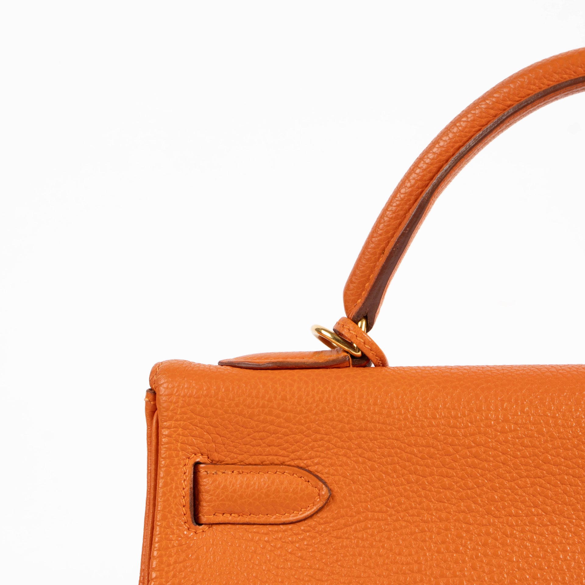 Hermès Kelly 32 Orange Togo GHW