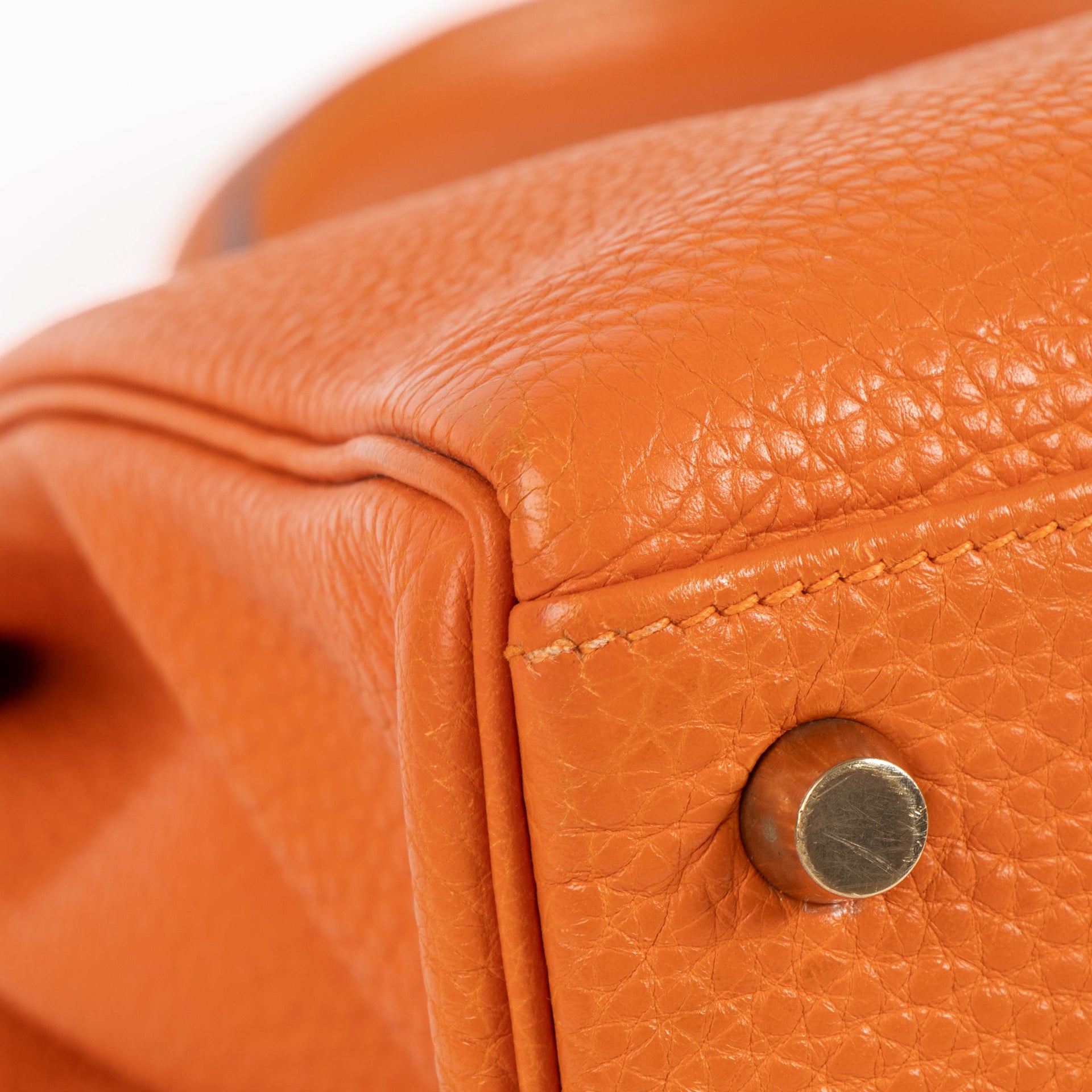 Hermès Kelly 32 Orange Togo GHW