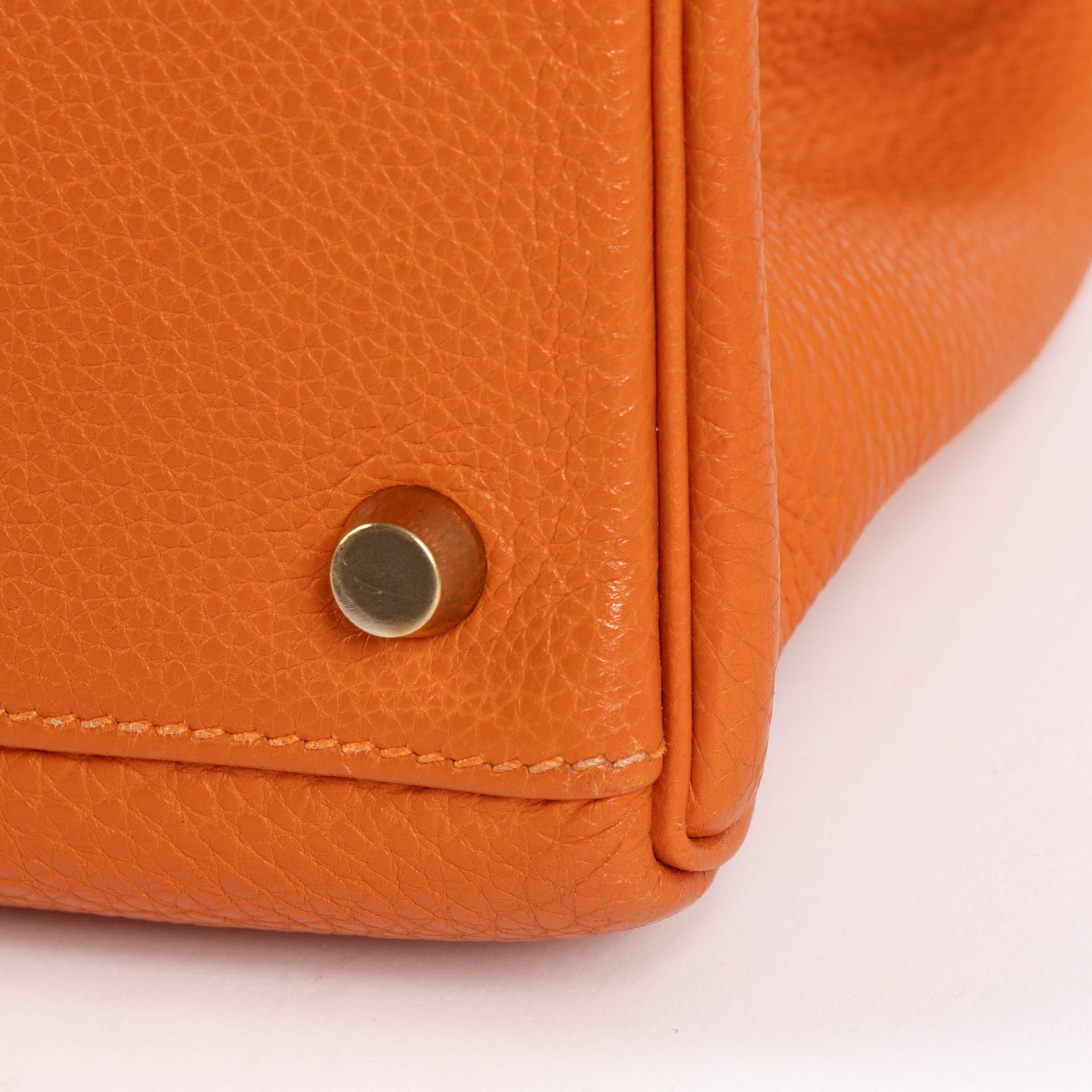 Hermès Kelly 32 Orange Togo GHW