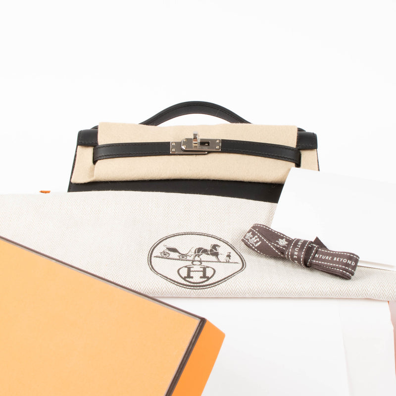 Hermès Kelly Mini Pochette Black Swift PHW