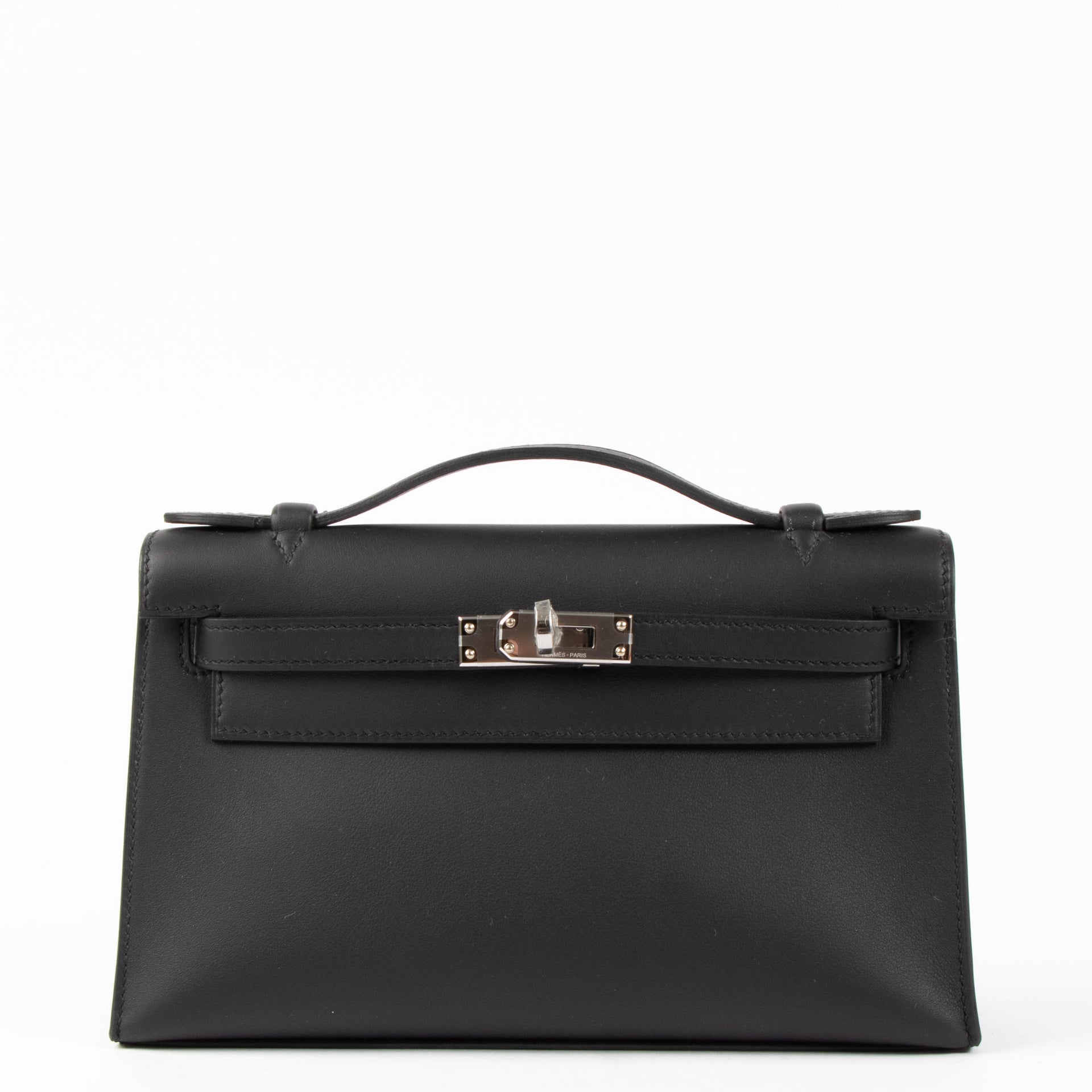 Hermès Kelly Mini Pochette Black Swift PHW