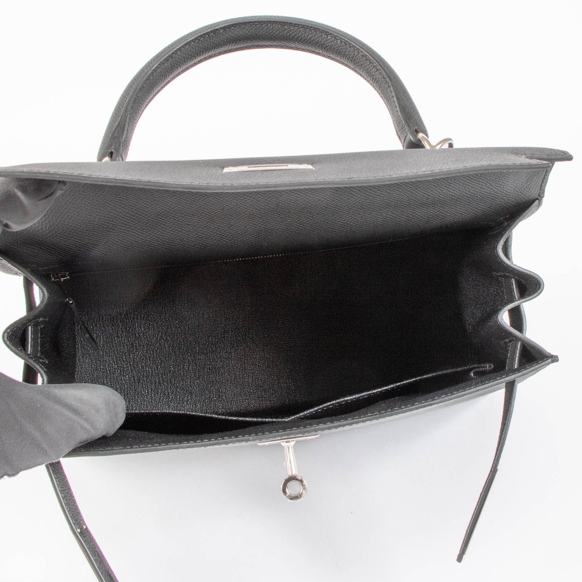 Hermès Kelly 28 Black Epsom PHW