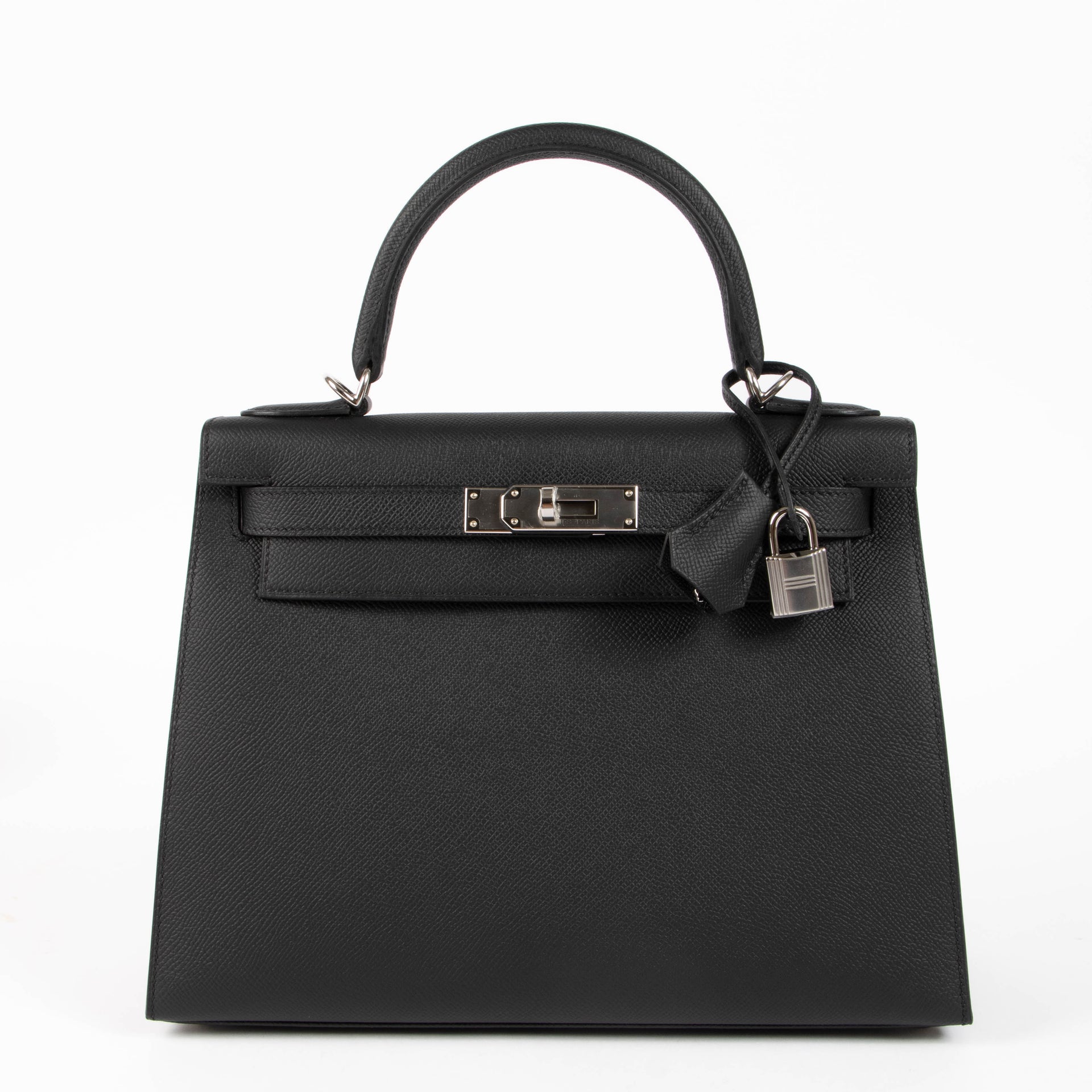 Hermès Kelly 28 Black Epsom PHW
