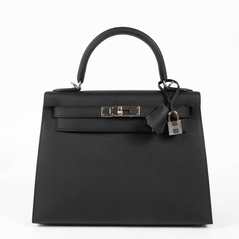Hermès Kelly 28 Black Epsom PHW