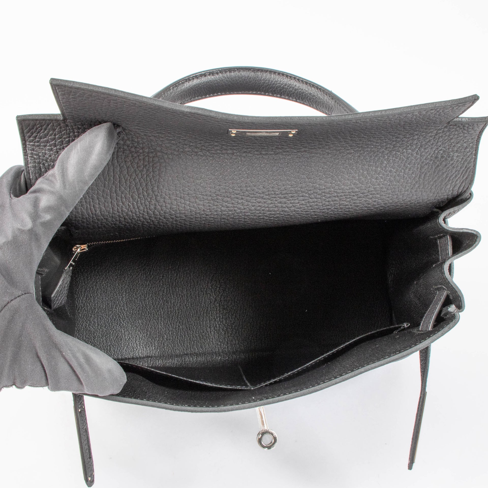 Hermès Kelly 28 Black Togo PHW
