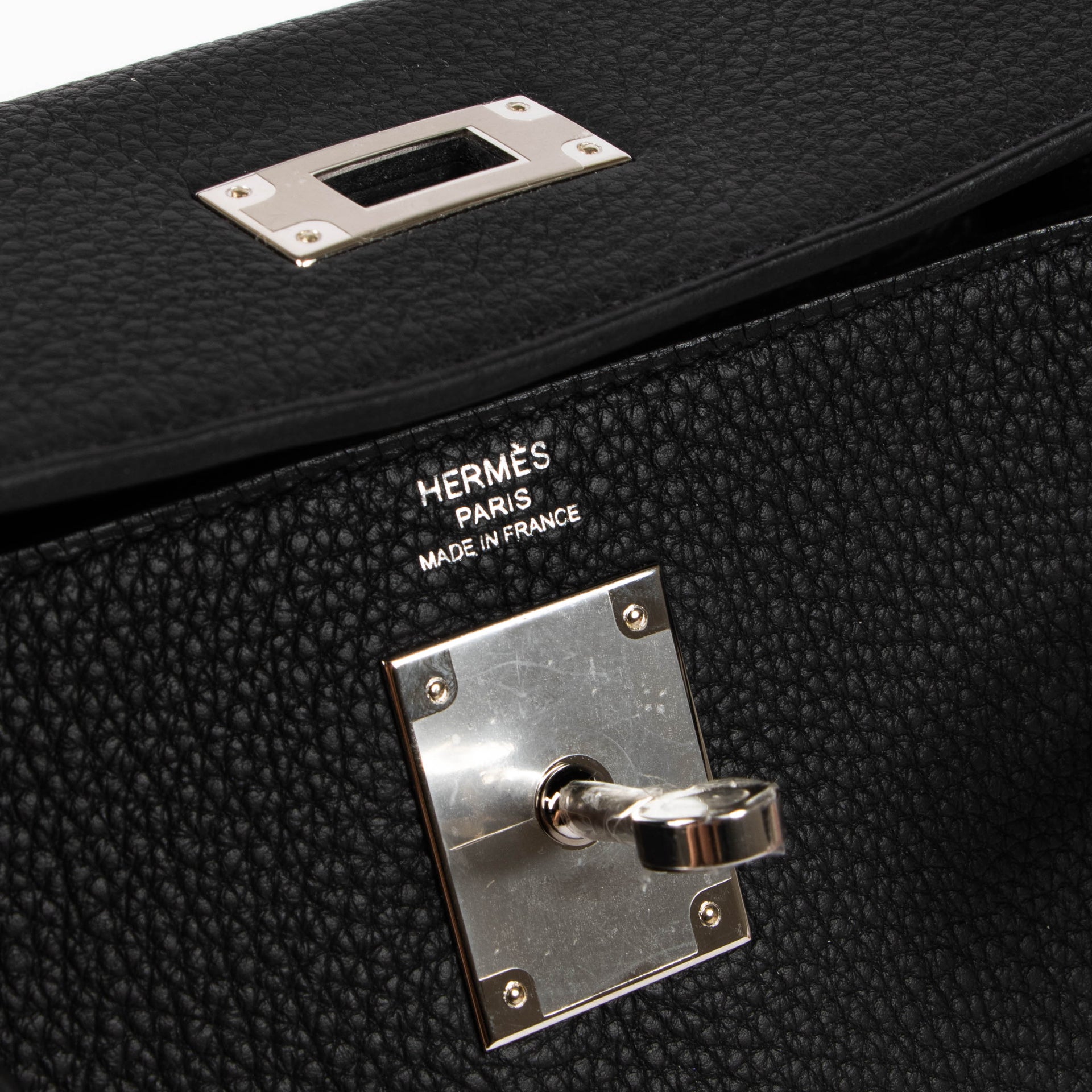 Hermès Kelly 28 Black Togo PHW