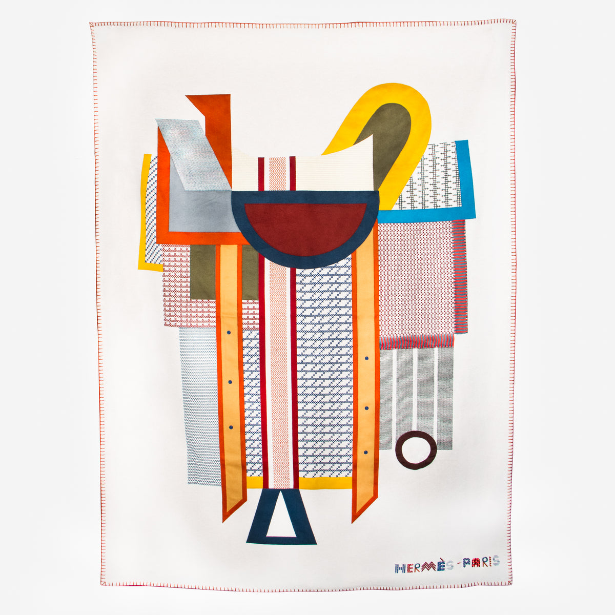 Hermès Wool/Cashmere Blend Selle Craft Blanket Plaid
