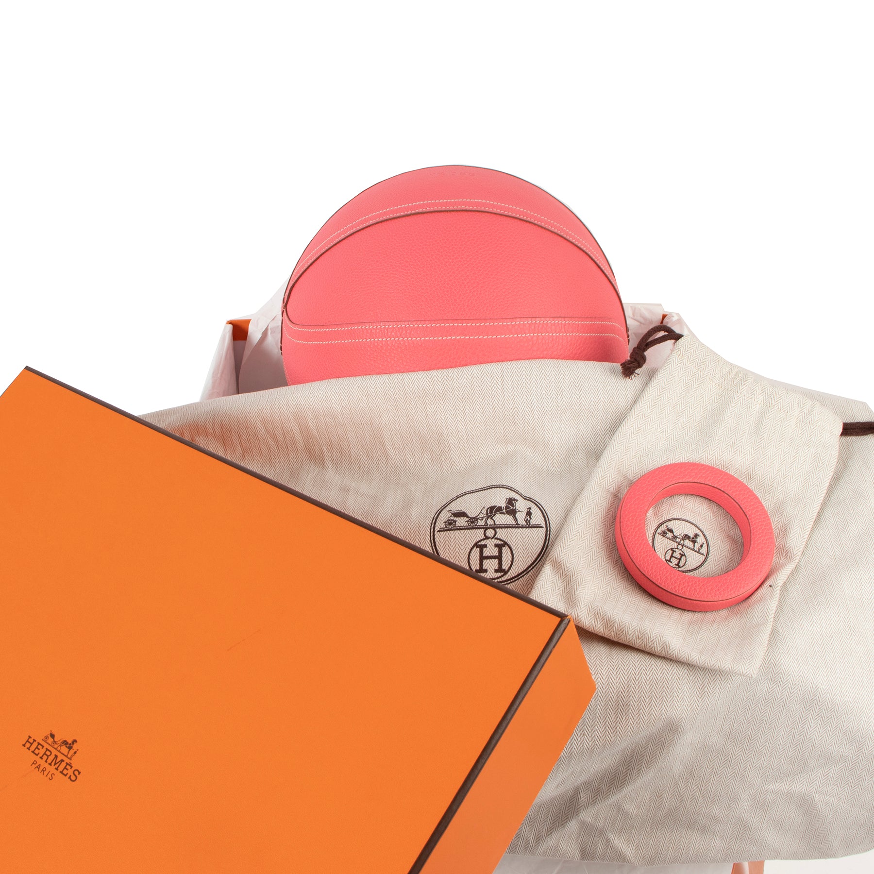 Hermès Horizon Special Order HSS Rose Confetti Togo Basketball