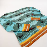 Shop this authentic Hermès Cotton Feux de Route Aperçus La Nuit En Mer Long Sleeve T-Shirt pre-loved on Labellov.com