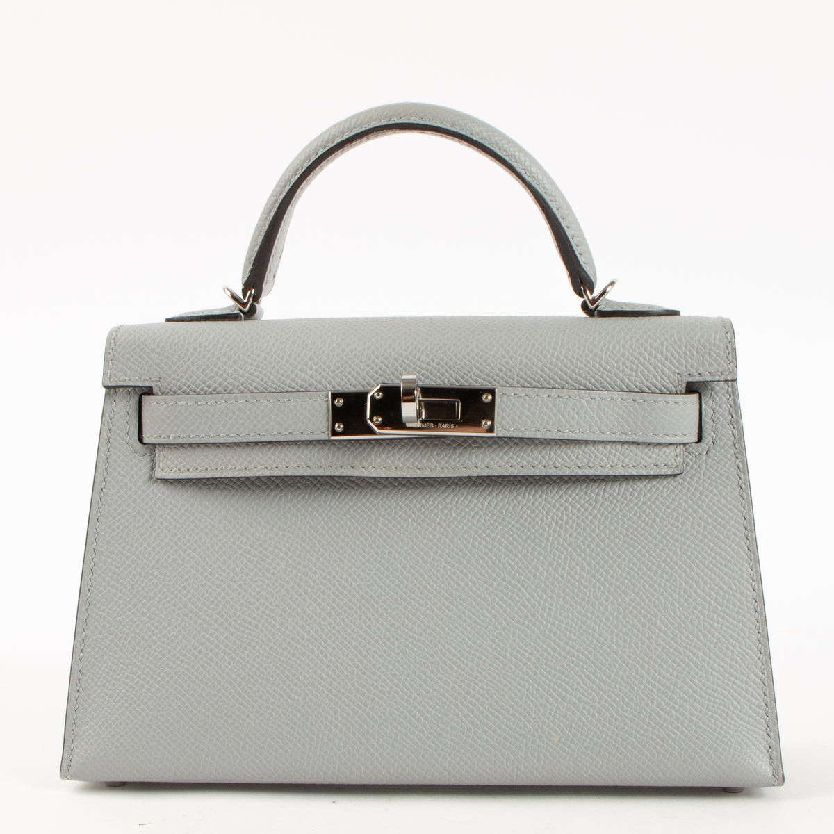 Hermès Kelly Mini II Bleu Glacier Epsom PHW