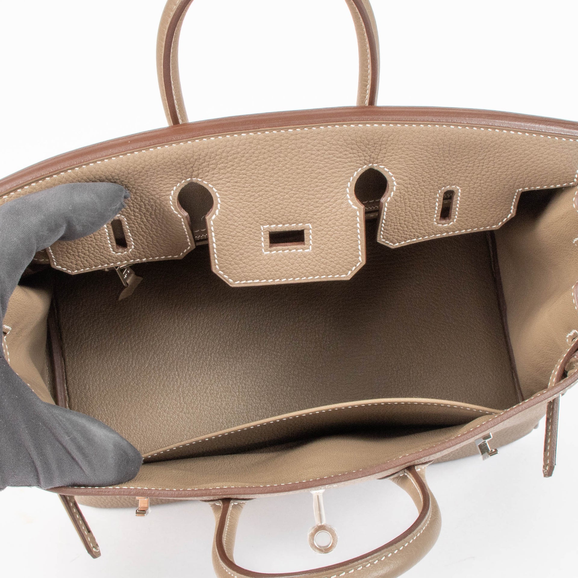 Hermès Birkin 25 Etoupe Togo PHW