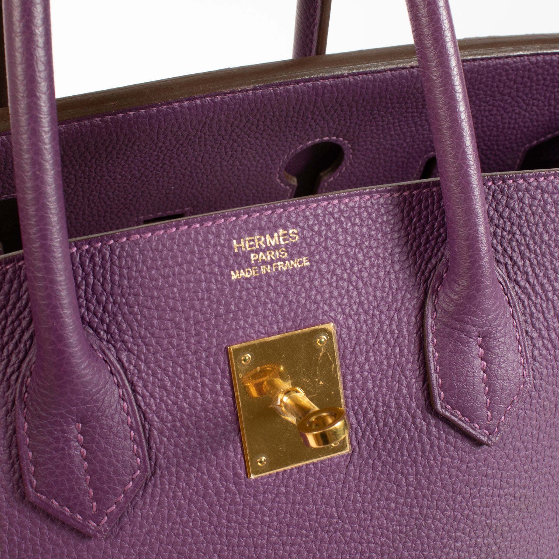 Hermes Birkin 35 Anemone Clemence GHW
