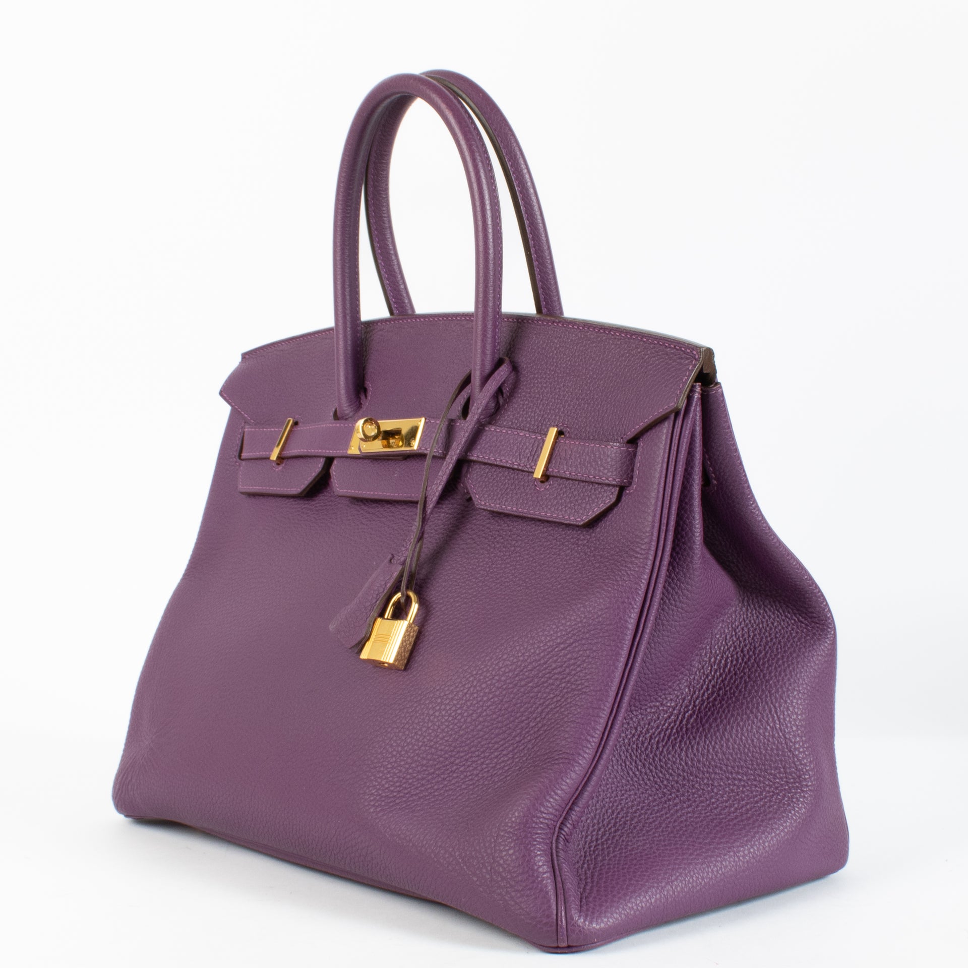 Hermes Birkin 35 Anemone Clemence GHW
