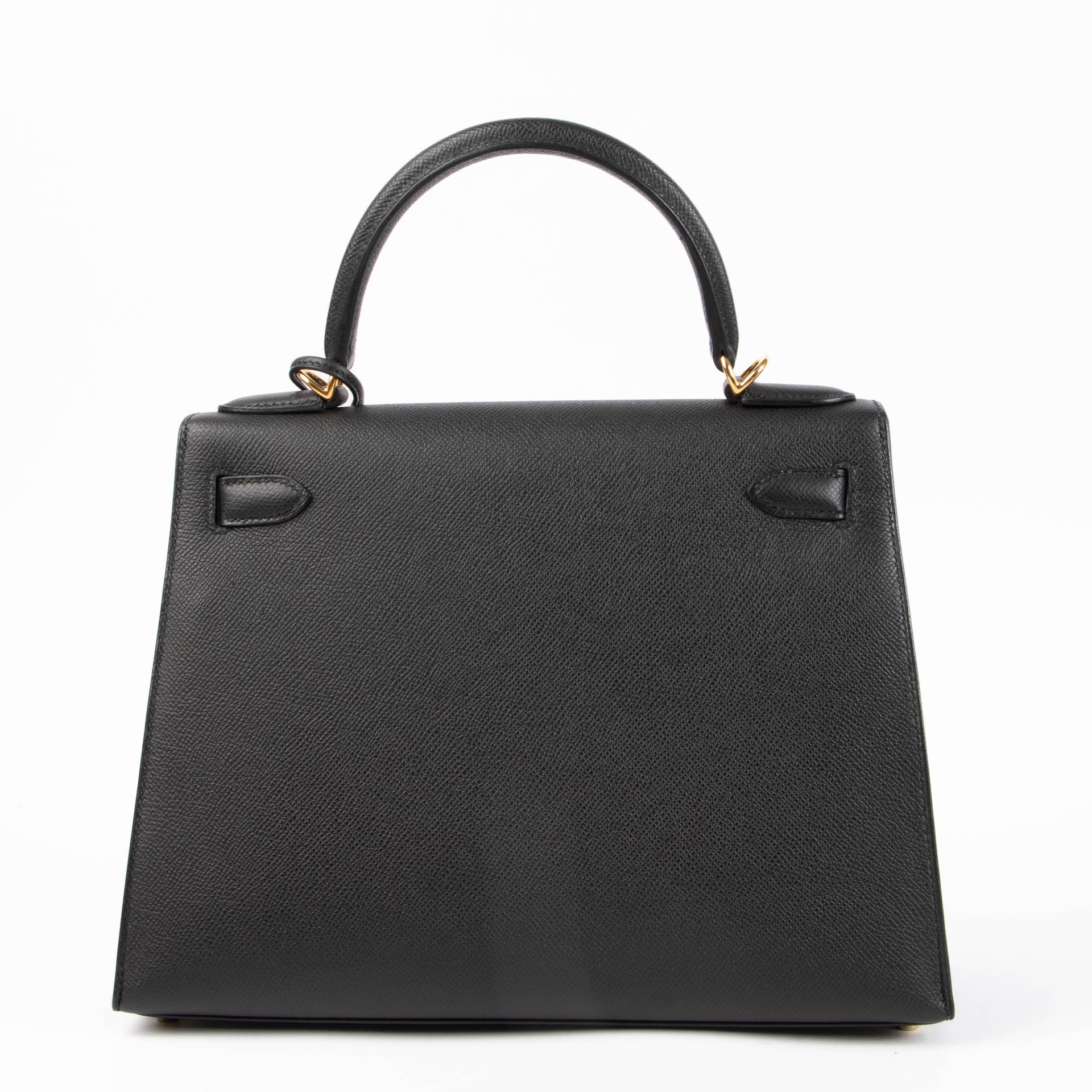 Hermes Kelly 28 Black Epsom GHW