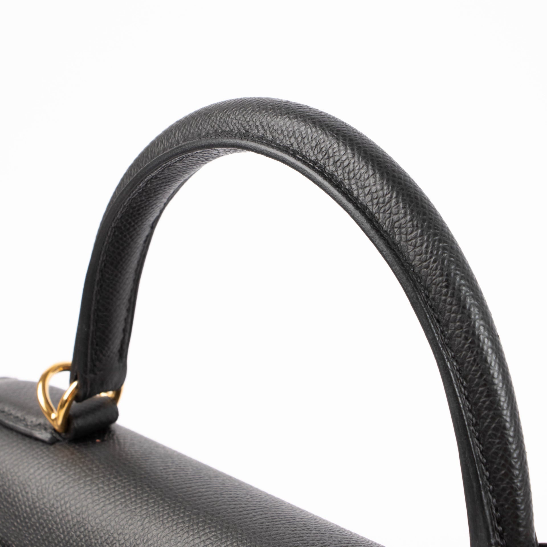 Hermes Kelly 28 Black Epsom GHW