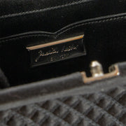 Shop this authentic Judith Leiber Black Satin Frame Clutch pre-loved on Labellov.com