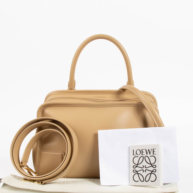 Loewe Silk Beige/Mustard Soft Calfskin Small Amazona 180 Bag