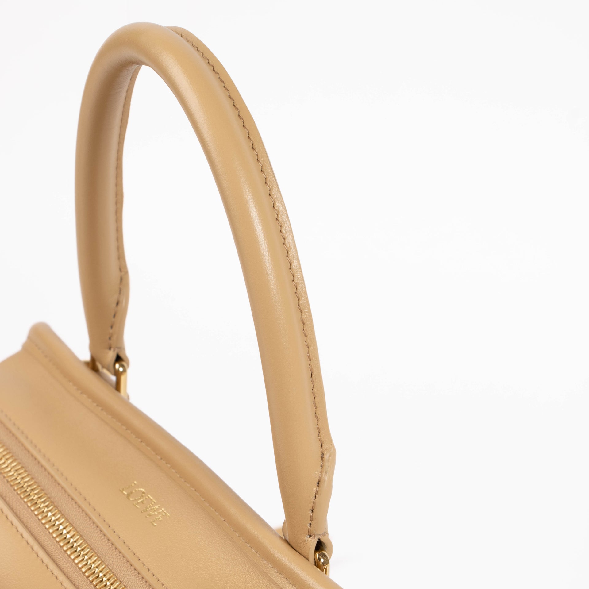 Loewe Silk Beige/Mustard Soft Calfskin Small Amazona 180 Bag
