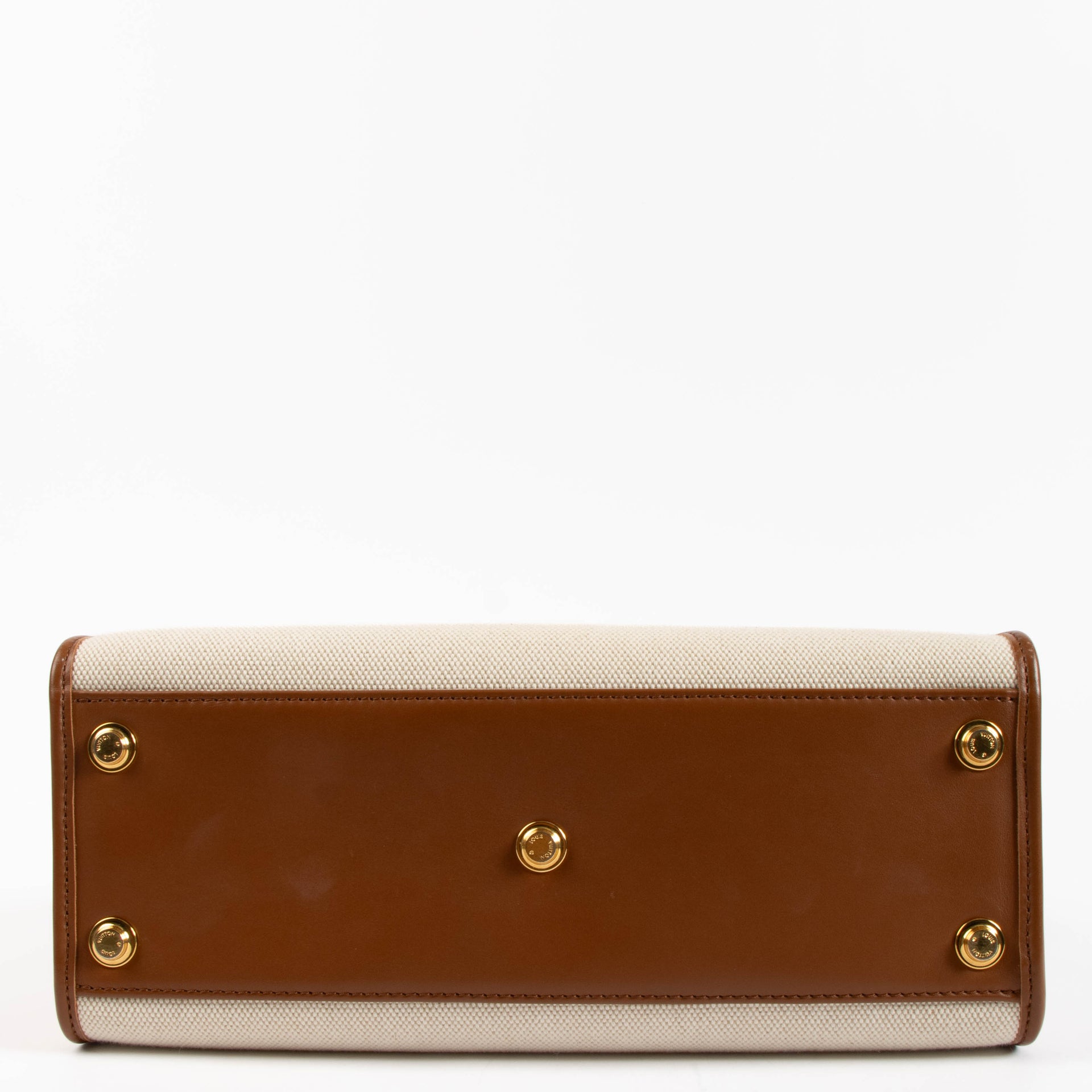 Louis Vuitton Tan Canvas On My Side MM Bag