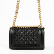 Shop this 100% authentic Chanel Black Caviar Small Boy Chanel Bag at Labellov.com