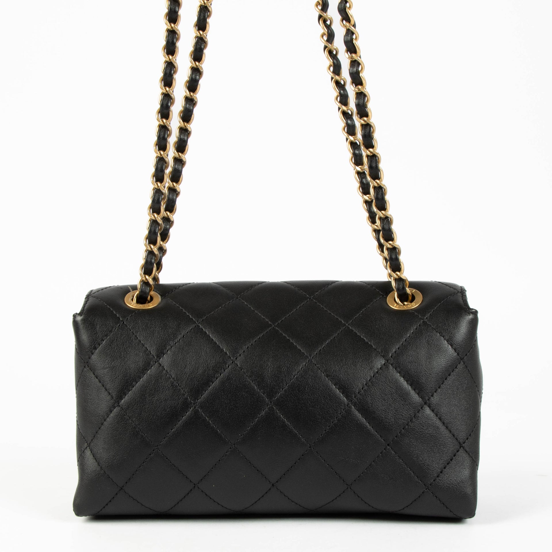 Shop this 100% authentic Chanel Black Enchained Small Flap Bag at Labellov.com