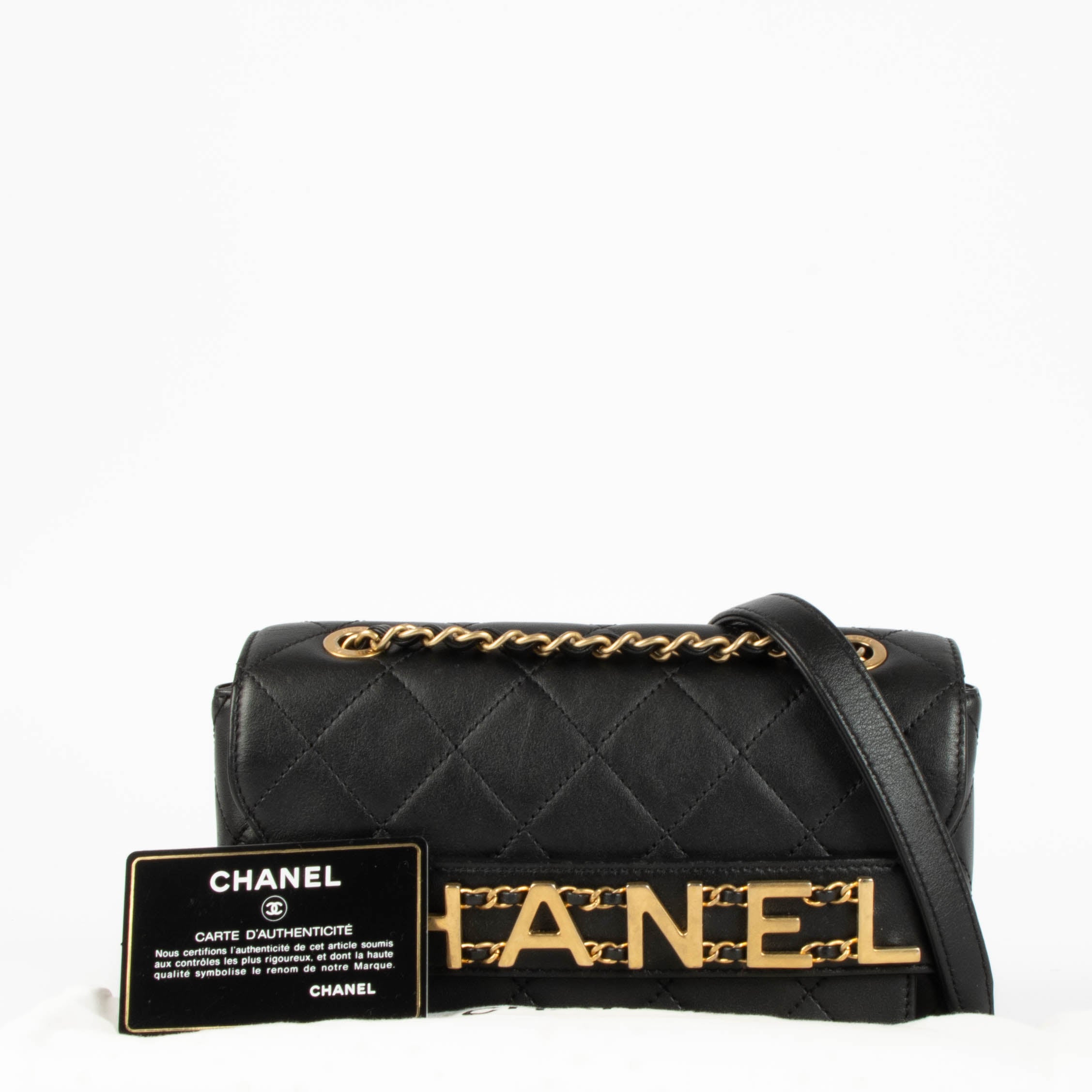 Chanel Black Enchained Small Flap Bag – Labellov