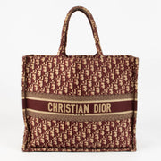 Shop this 100% authentic Christian Dior Burgundy Oblique Large Book Tote Bag at Labellov.com