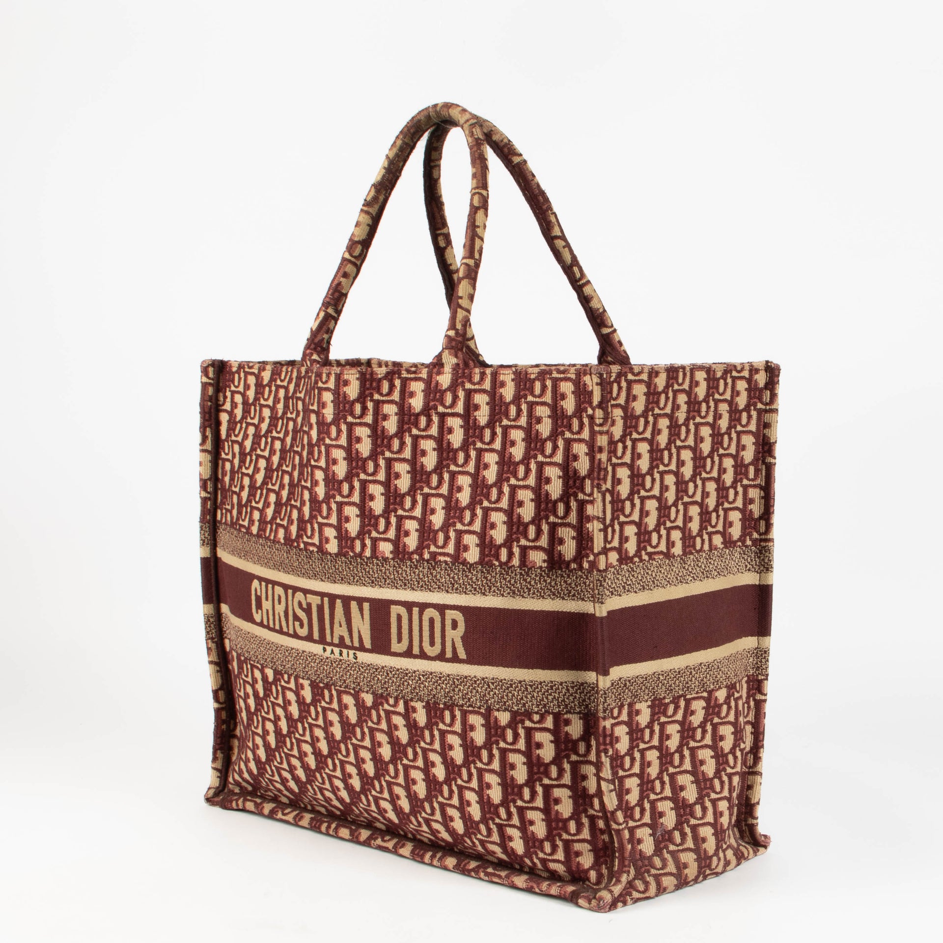 Shop this 100% authentic Christian Dior Burgundy Oblique Large Book Tote Bag at Labellov.com