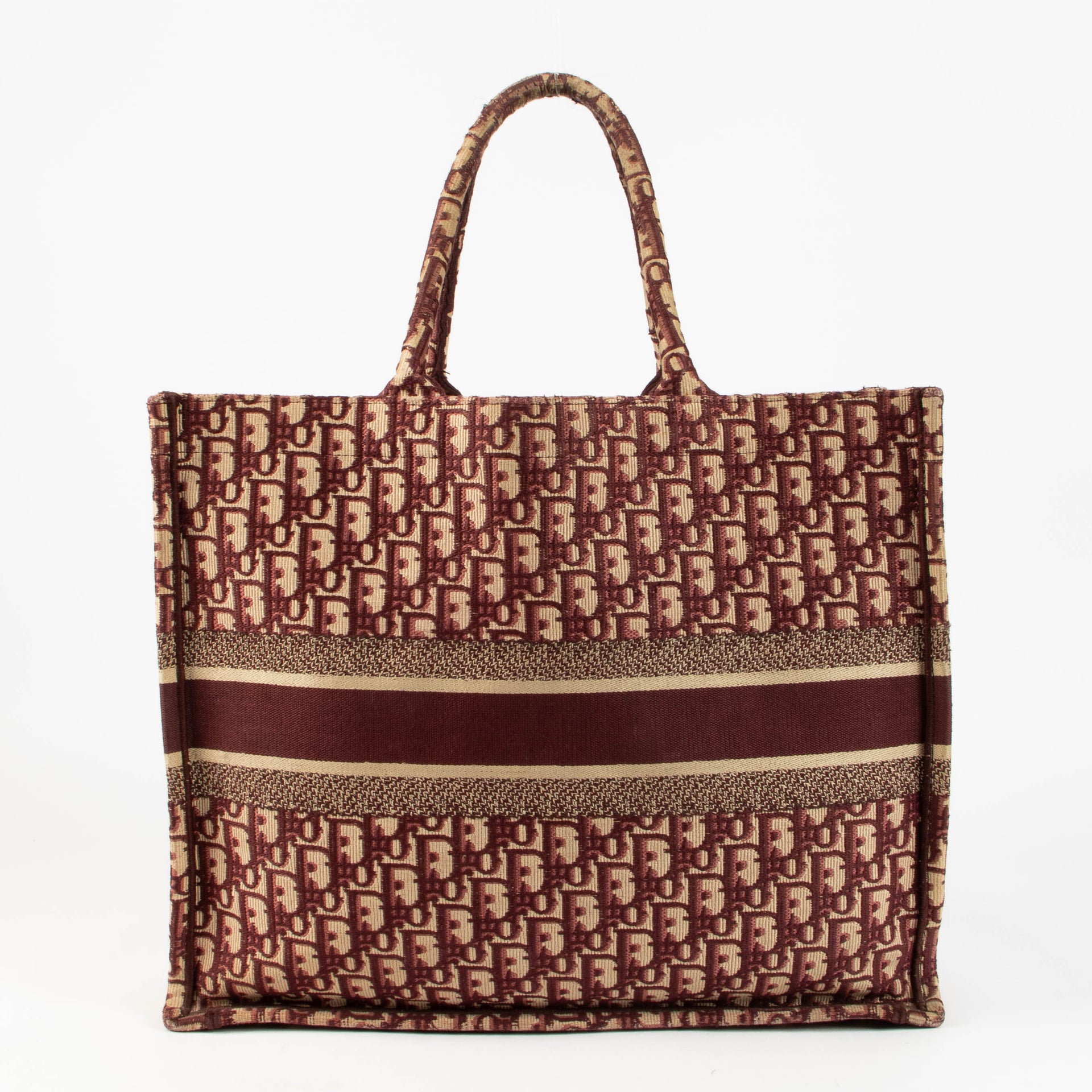 Shop this 100% authentic Christian Dior Burgundy Oblique Large Book Tote Bag at Labellov.com