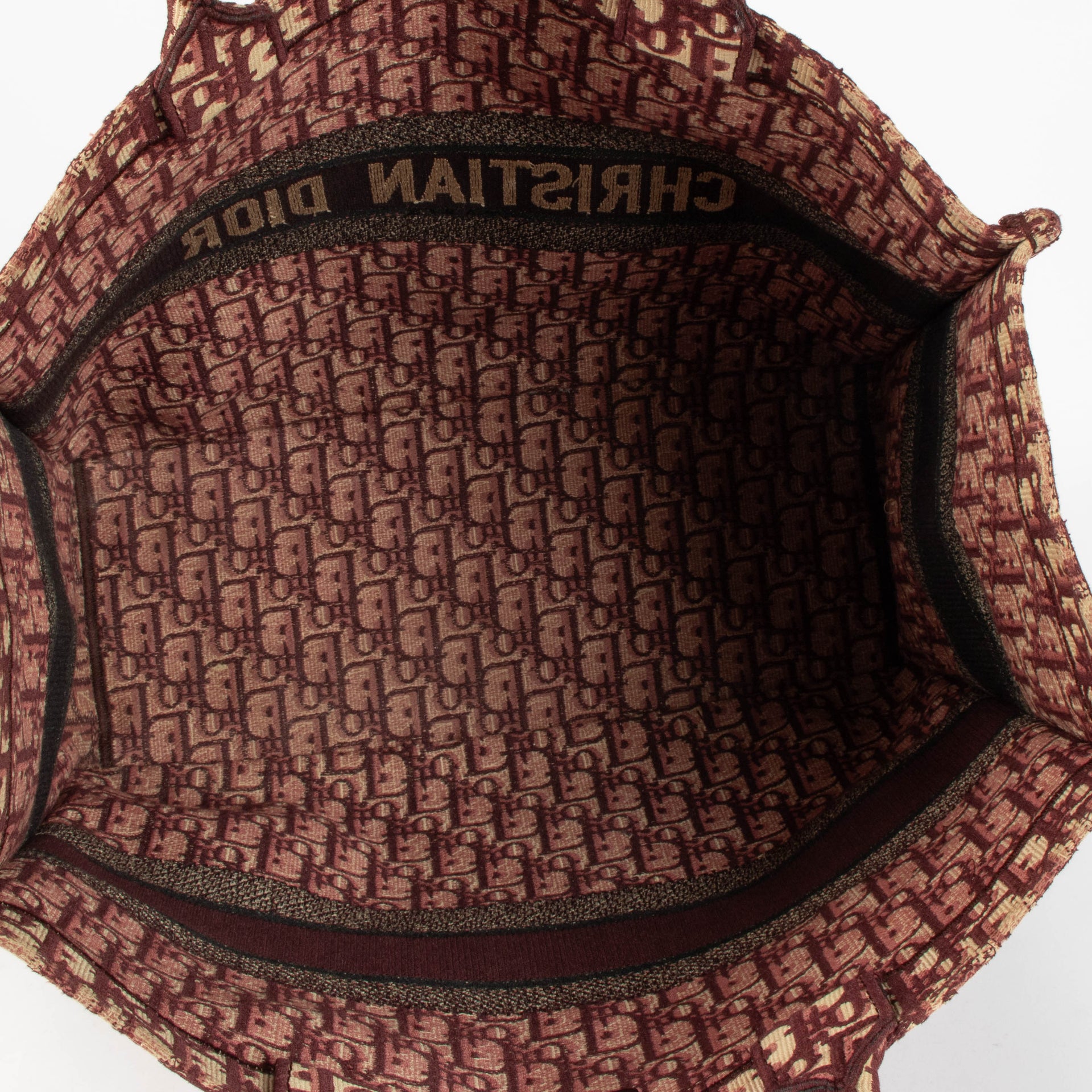 Shop this 100% authentic Christian Dior Burgundy Oblique Large Book Tote Bag at Labellov.com