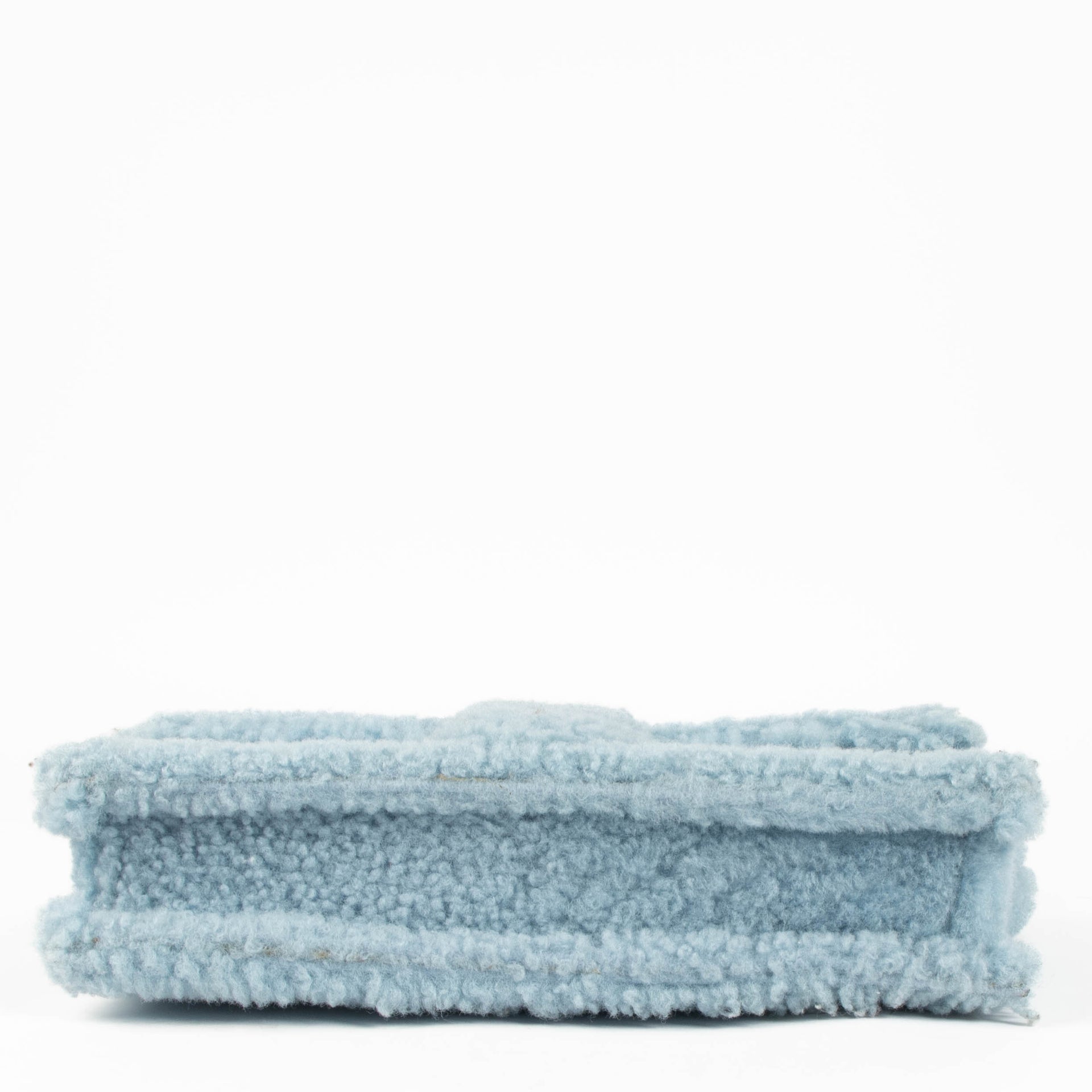Jacquemus Light Blue Shearling Bambidou Bag