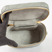 Shop the authentic Christian Dior Grey Cannage Diortravel Small Vanity Bag at Labellov.com