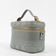 Shop the authentic Christian Dior Grey Cannage Diortravel Small Vanity Bag at Labellov.com