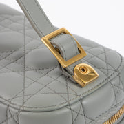 Shop the authentic Christian Dior Grey Cannage Diortravel Small Vanity Bag at Labellov.com