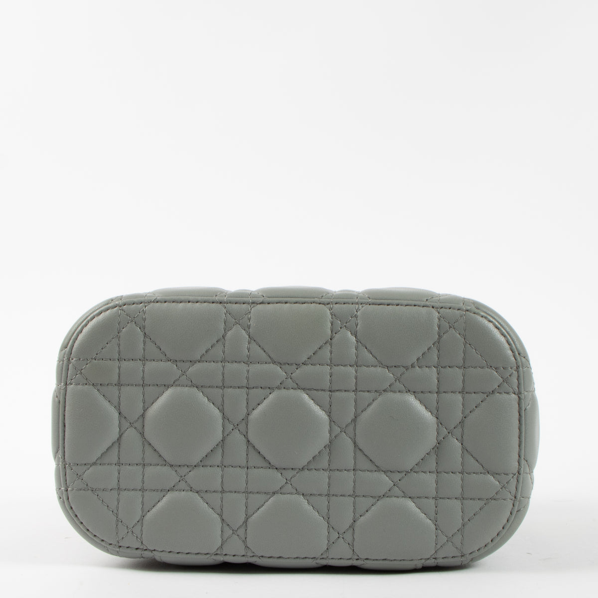 Shop the authentic Christian Dior Grey Cannage Diortravel Small Vanity Bag at Labellov.com