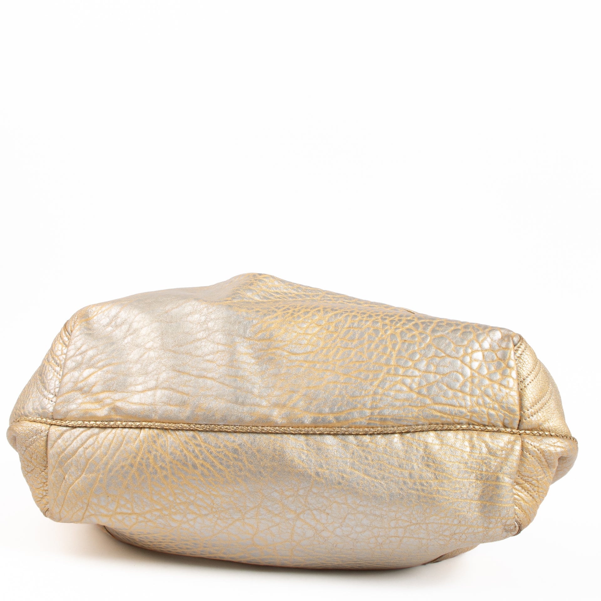 Fendi Gold Leather Spy Bag