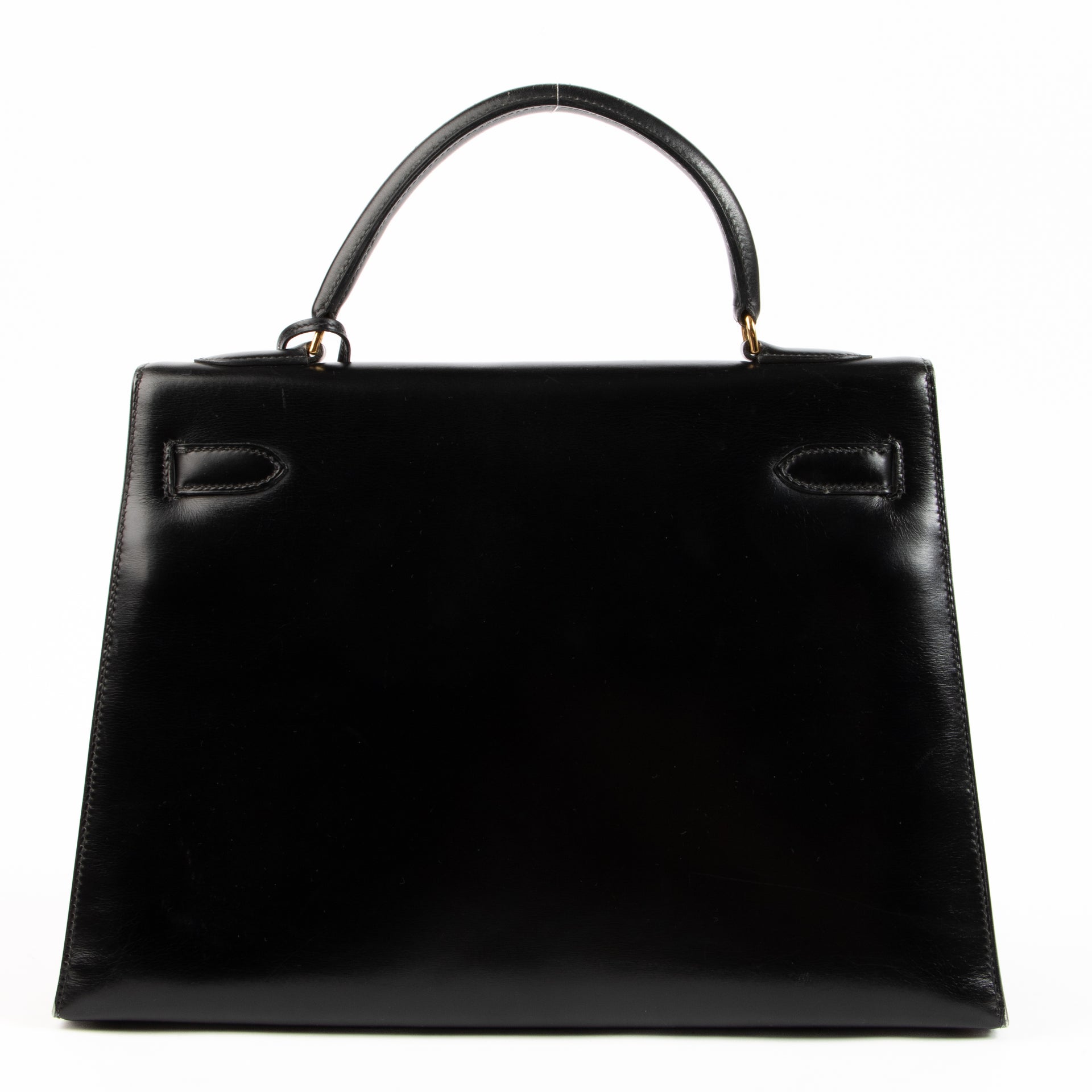 Hermès Vintage Kelly 32 Black Box GHW