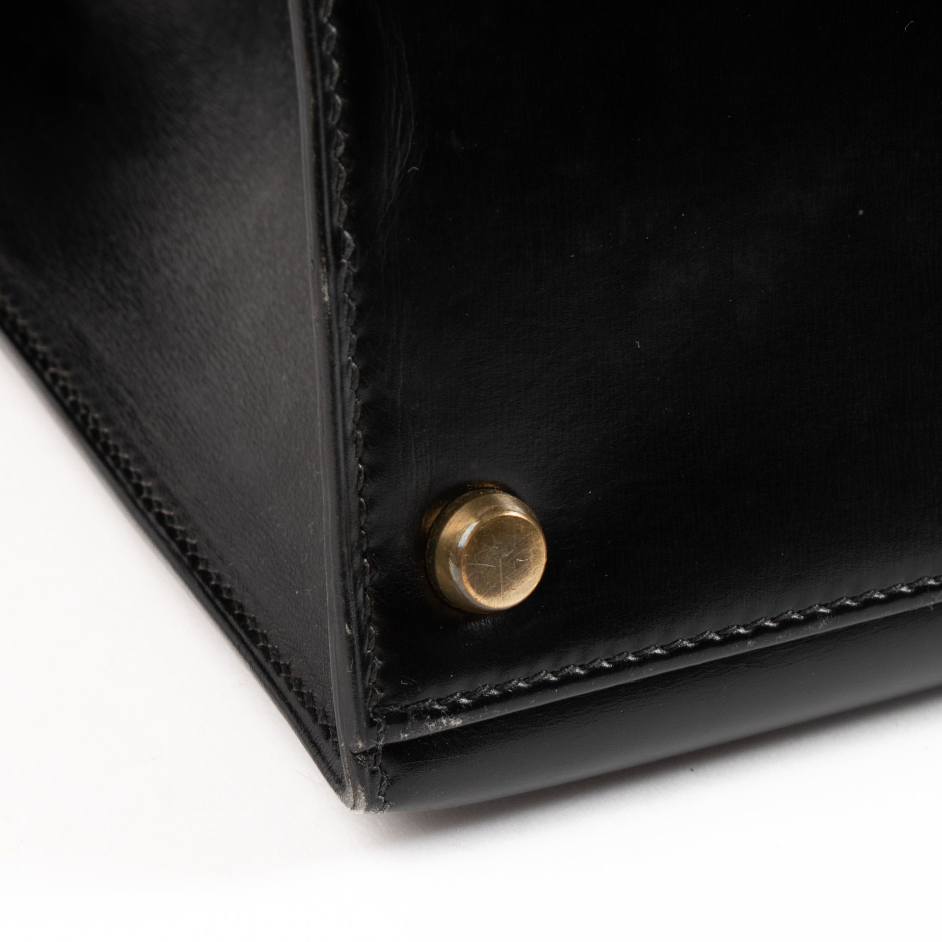 Hermès Vintage Kelly 32 Black Box GHW