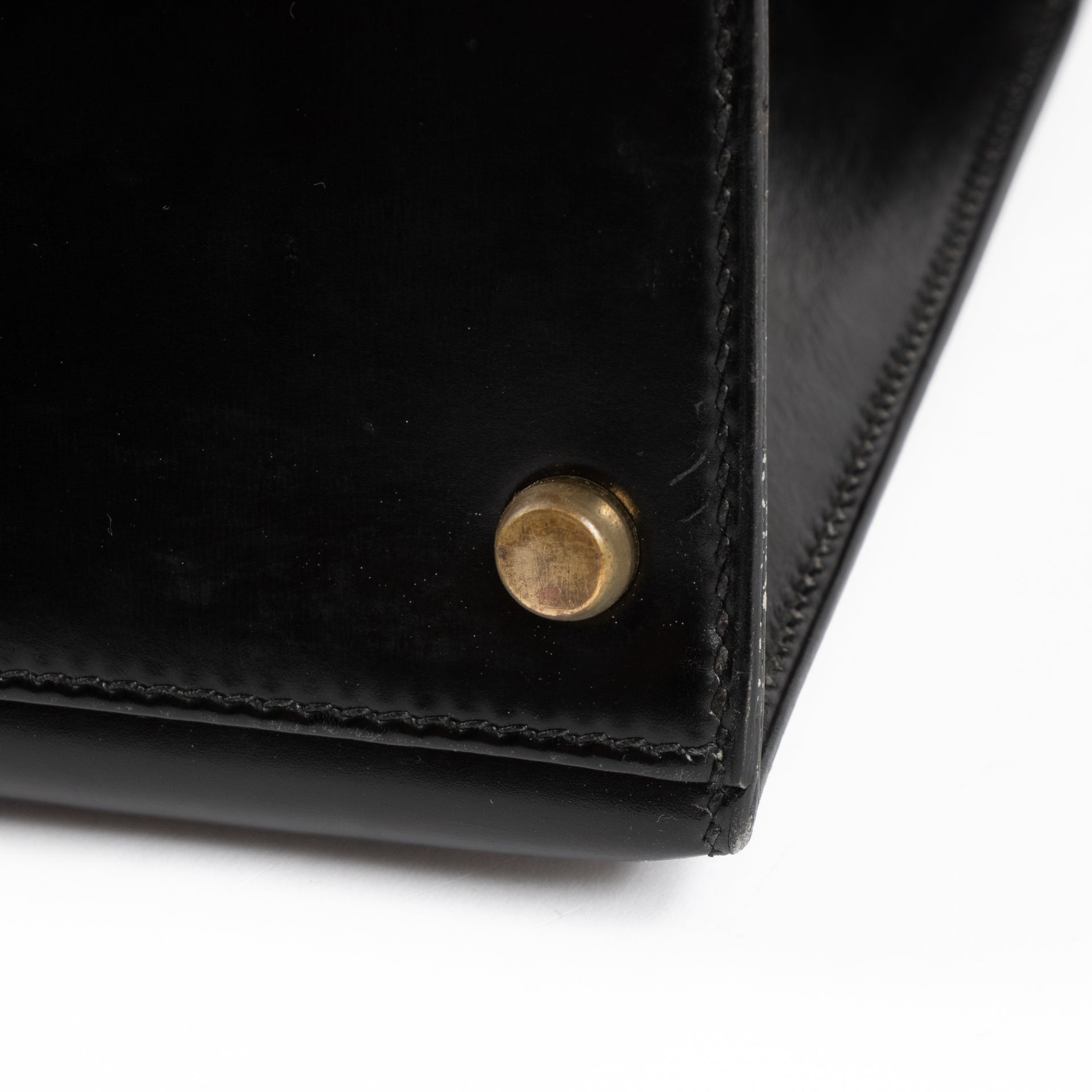 Hermès Vintage Kelly 32 Black Box GHW